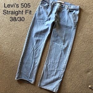 Levi’s 505 Straight Fit Jeans 38x30 Authentic